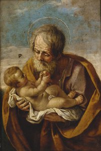 kollarında Joseph ve İsa Çocuk by Guido Reni