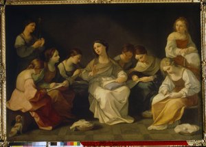 Bakire Eğitimi. (Bakirenin Eğitimi). Guido Reni
