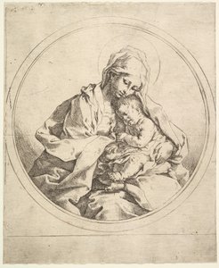 Turdaki Madonna ve Çocuk. by Guido Reni