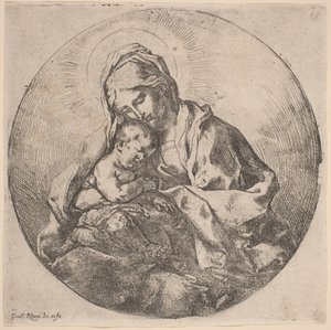 bakire ve çocuk by Guido Reni