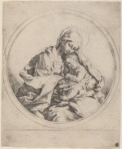 bakire ve çocuk by Guido Reni