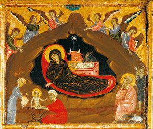 Doğuş, Guido da Siena (1250-1300 dolaylarında) tarafından Enthroned St Peter Antependium