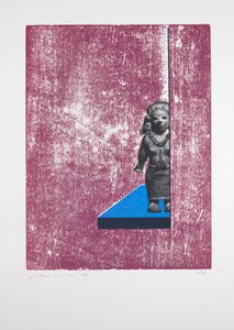 Görünmez Oda Nº1, 2019 (gravür ve serigrafi) by Guilherme Pontes