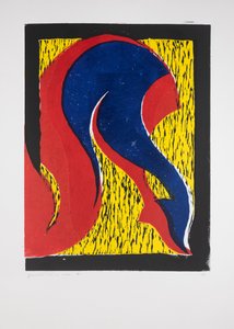 Bacakları Çapraz Nº1, 2019 (linocut)