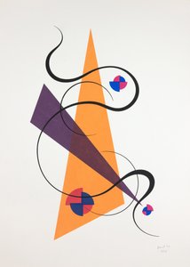 Hareket Nº4, 2019 (serigrafi) by Guilherme Pontes