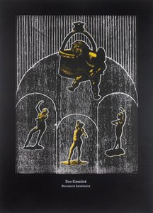 Dans Eden Şarkı, Böyle Buyurdu Zerdüşt, 2024 (Ağaç Baskı ve Serigrafi)