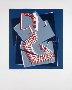 Eğreltiotlu Kadın Nº2, 2019 (linocut) by Guilherme Pontes