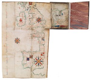 Cep atlası ve denizcilik almanağı, c.1546 (parşömen) by Guillaume Brouscon