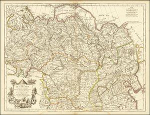 1706 haritası - Tataristan Haritası by Guillaume Delisle