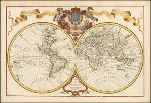 1720 Dünya Haritası - Mappemonde a l