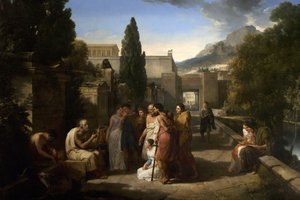 Homeros İlyadasını Atina Kapısında Söylerken, 1811