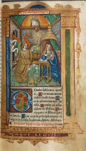 Basılı Saatler Kitabı Roma Kullanımı: fol. 25r, Müjde, 1510.