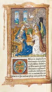 Roma Kullanım Saatleri Basılı Kitap: fol. 60v, Müjde, 1510.
