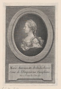 Marie Antoinette, Prenses, 1770. by Guillaume Phillipe Benoist