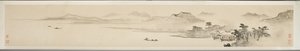 Balıkçı ve şiirli manzara (kağıt üzerine mürekkep) (ayrıca bkz. 351451-3) by Guo Xu Guo Xu