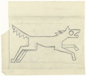 Sağa koşan köpek by Gust van de Wall Perné