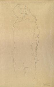 Adem ve Havva araştırması by Gustav Klimt