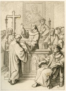 Martin Luther, İncil'de doktora yapıyor by Gustav Ferdinand Leopold Konig