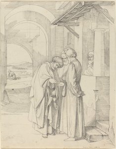 Peter Tapınak Vergisini Ödüyor by Gustav Heinrich Naeke