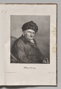 Almanya'nın Ünlü Yazarları: Johann Joachim Spalding'in Portresi by Gustav Karl Friedrich Luderitz
