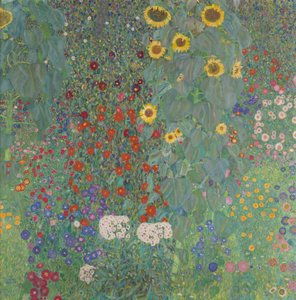 Ayçiçeği ile yazlık bahçe by Gustav Klimt