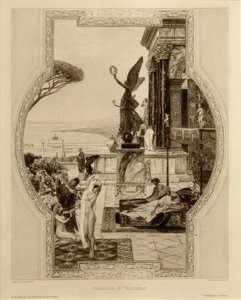 Das antike Tiyatrosu, Taormina by Gustav Klimt