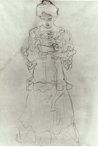 Kız Okuma I, by Gustav Klimt