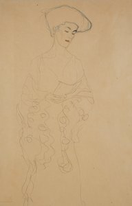 Hafifçe Sola Dönmek, 1907 by Gustav Klimt