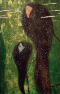 Deniz kızları (gümüş balığı) by Gustav Klimt