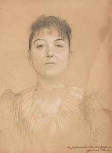 Bir Kadın Portresi, c.1890-1891 by Gustav Klimt