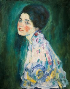 genç bir kadın portresi by Gustav Klimt