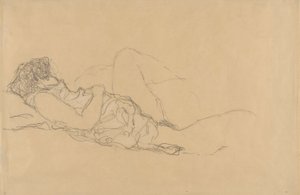 uyuyan kadın by Gustav Klimt