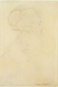 "The Bride" için çalışma, c.1917-18 (kağıt üzerine kurşun kalem) by Gustav Klimt