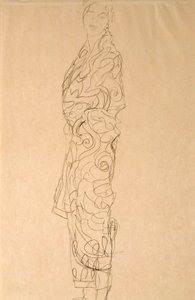 Kimono giyen kadın by Gustav Klimt