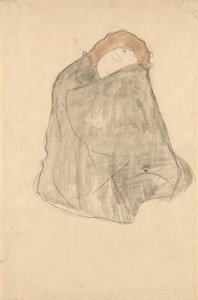 Oturan kadın by Gustav Klimt