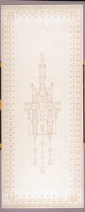 Perde paneli, c.1908 (pamuk ve keten) by Gustav Stickley
