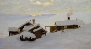 Sjodalen (tuval üzerine yağlı boya) by Gustav Wentzel