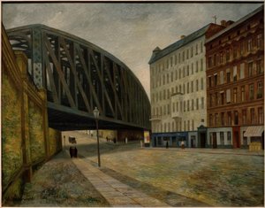 Ackerstraße Berlin Kuzey üzerinde köprü