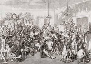 19. yüzyıl müzayede devam ediyor. by Gustave (after) Dore