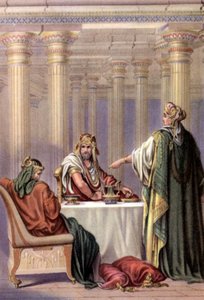 Aman'ı suçlayan Esther, 1950'ler (kartpostal) by Gustave (after) Dore