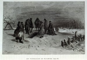 Theophile Gautier tarafından commedia dell'arte'nin bir Karakteri olan 'Kaptan Fracasse'ı tasvir eden çizim. Dore tarafından (gravür) by Gustave (after) Dore