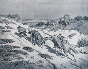 Dövülmüş Şövalye ve Yaveri, Miguel Cervantes
