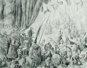 Serendib Kralının Divanı, 1868 dolayları (gravür) by Gustave (after) Dore