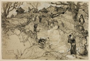 Aquemoun, Cezayir by Gustave Achille Guillaumet