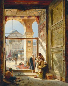 Büyük Emevi Camii Kapısı, Şam, 1890