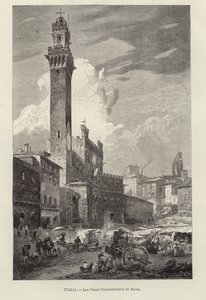 Siena belediye binası by Gustave Bauernfeind