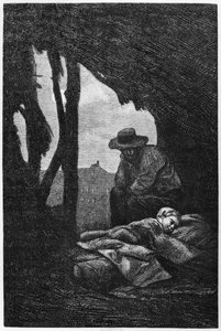 Jean Valjean uyurken Cosette