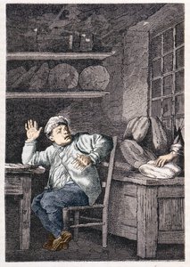 Jean Valjean'ın uçuşu - Victor Hugo'nun ““ Sefiller ”de, hasta. tarafından Brion, ed. Hetzel ve Lacroix by Gustave Brion