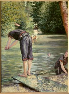 Yıkananlar. Gustave Caillebotte