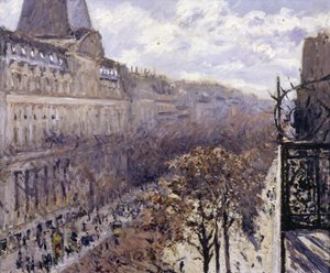 İtalyanlar Bulvarı, 1880. by Gustave Caillebotte